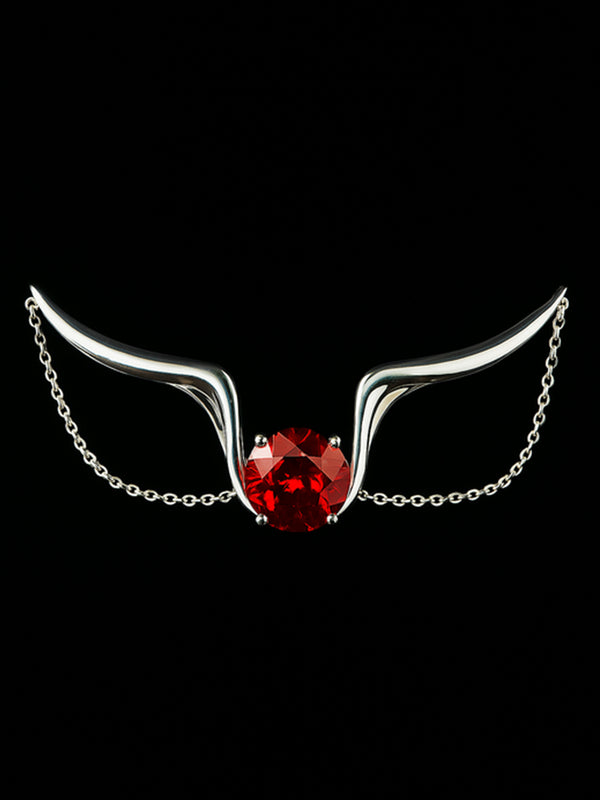 Isis Rising Necklace With Spessartite Garnet