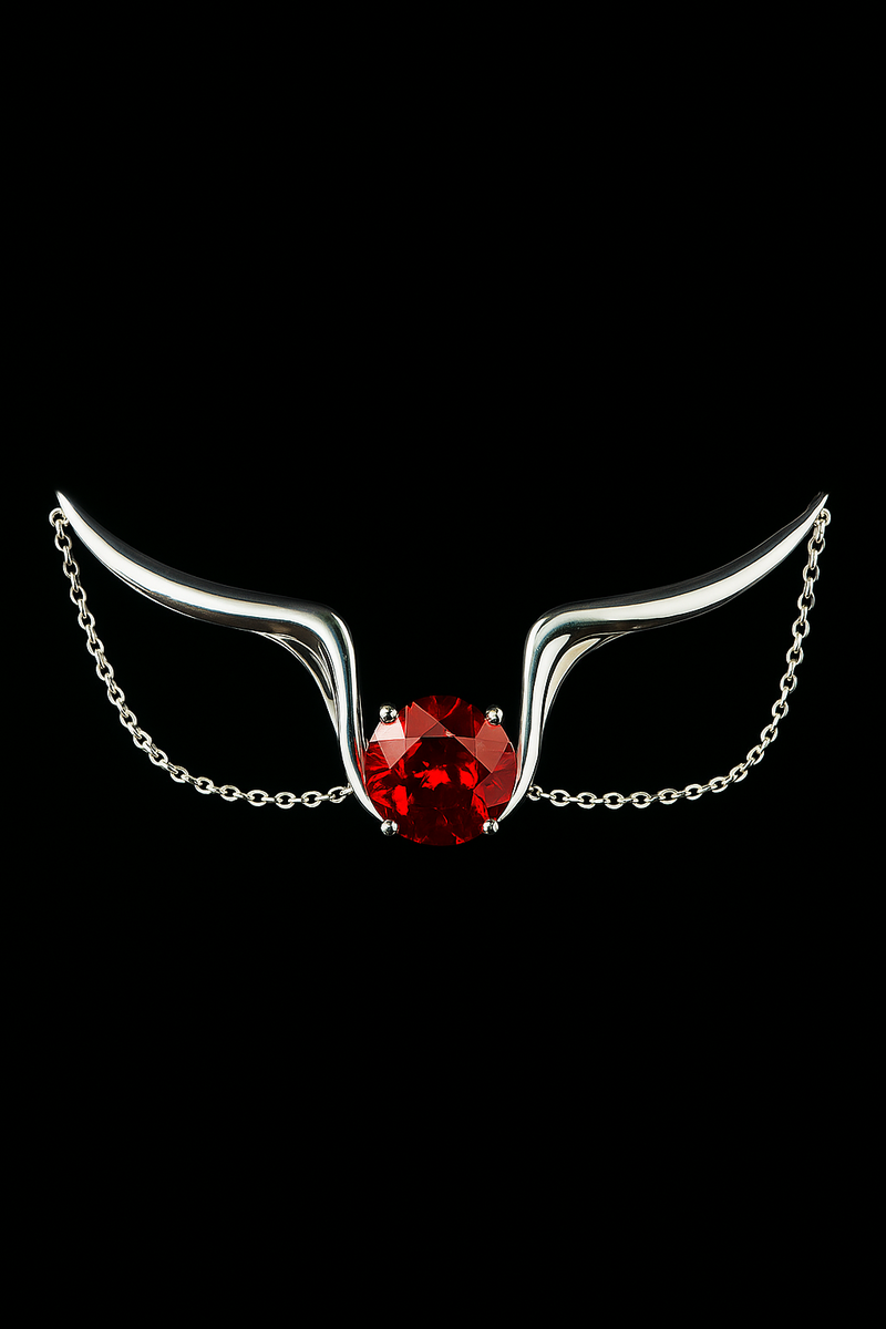 Isis Rising Necklace With Spessartite Garnet