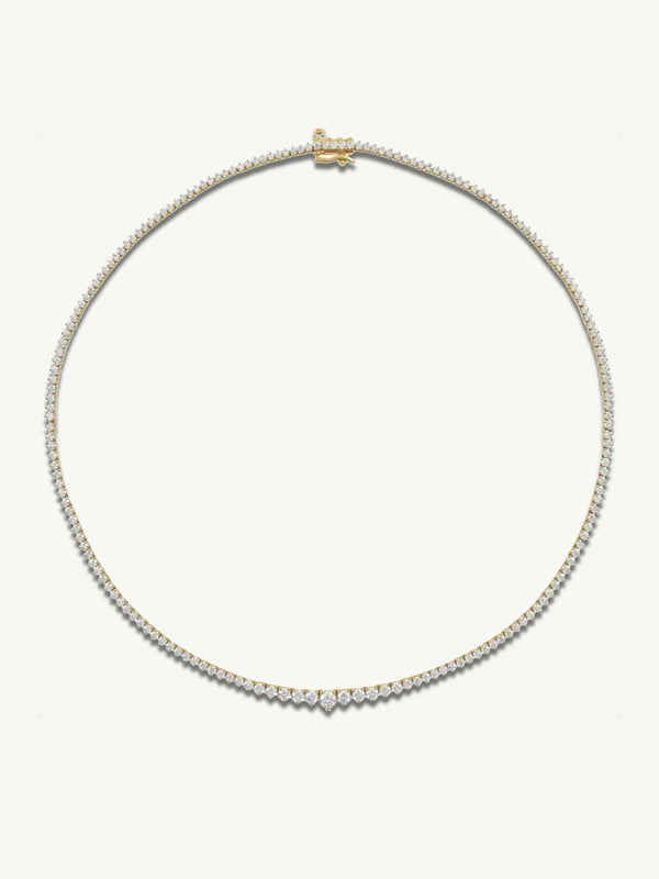 The Eternal by Marei Graduated Diamond Necklace, 6.625 CT