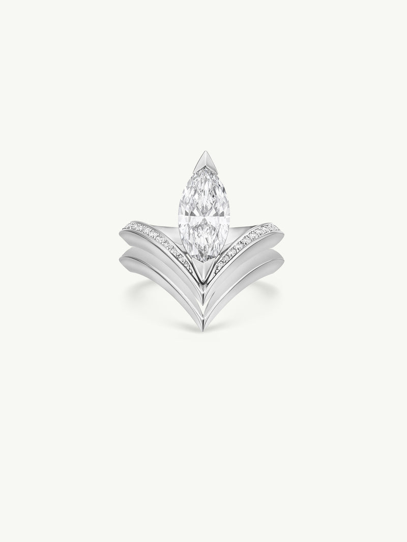 Yasmeen Band In 18-Karat White Gold