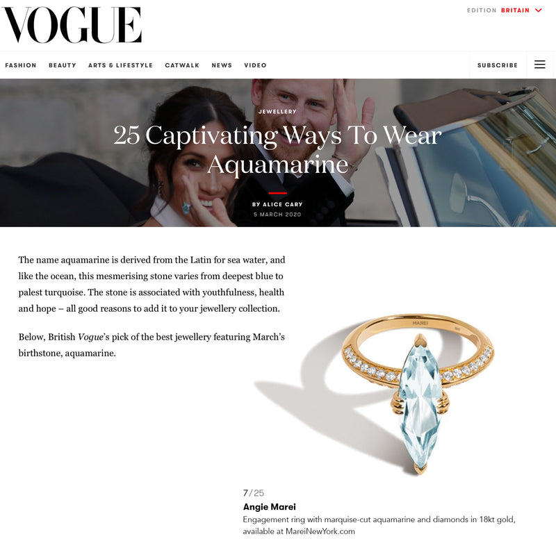 Marei Diamond Halo Marquise-Cut Blue Aquamarine Engagement Ring In 18K Yellow Gold