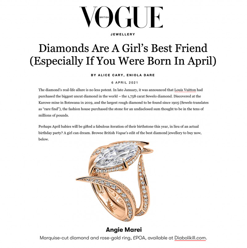 Ayla Arabesque Engagement Ring With Marquise-Cut White Diamond & Pavé-Set Brilliant White Diamonds In 18K Blackened Gold