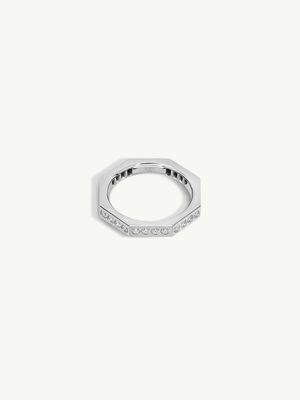 Octavian Brilliant White Diamond Eternity Ring In Platinum