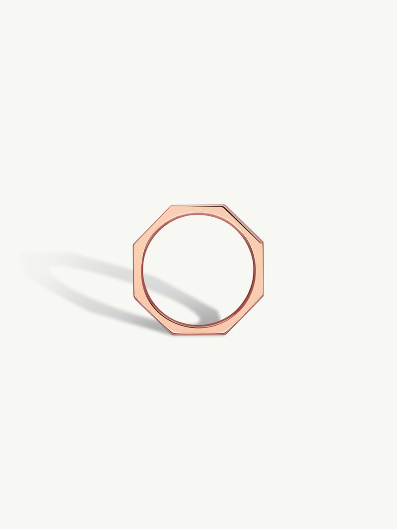 Octavian Brilliant White Diamond Eternity Ring In 18K Rose Gold