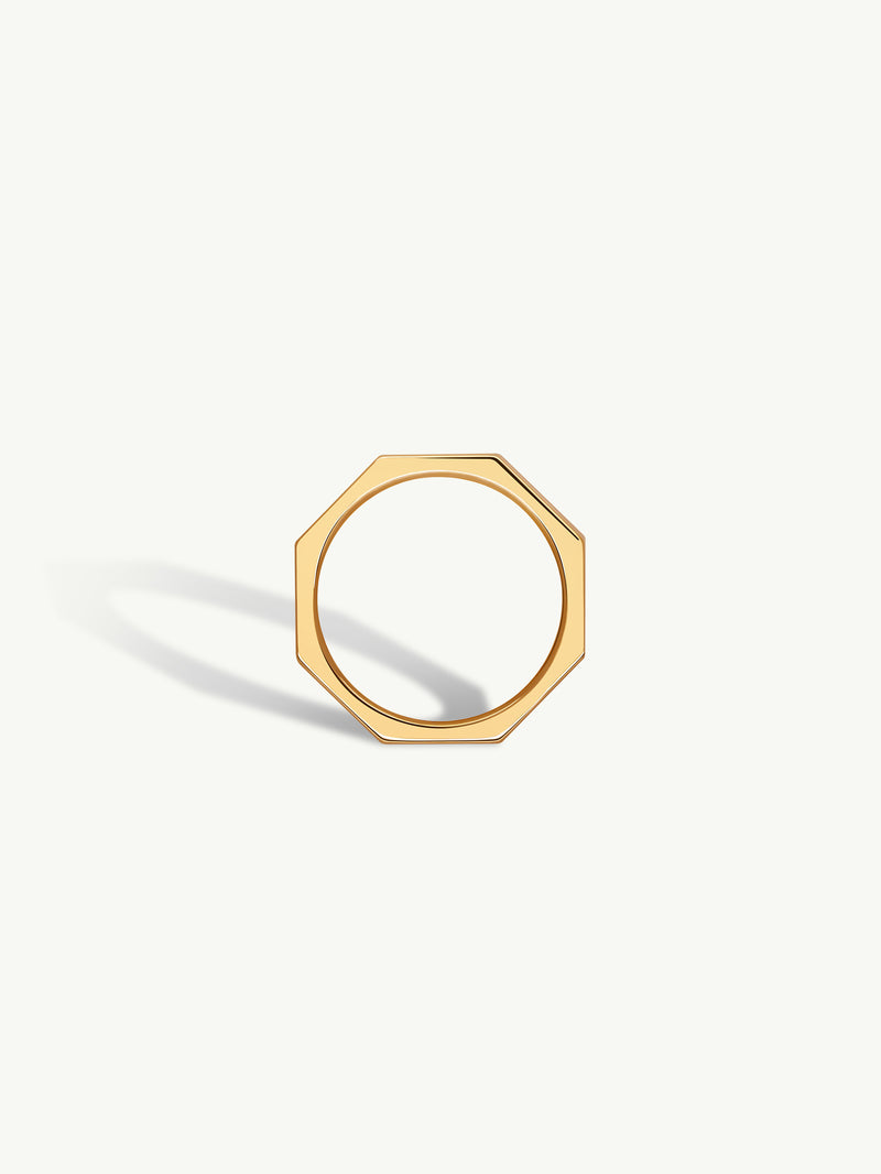 Octavian Brilliant White Diamond Eternity Ring In 18K Yellow Gold