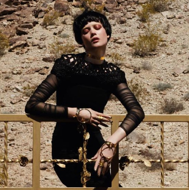 Diaboli Kill Roman Choker featured in July 2015 Vogue Taiwan 