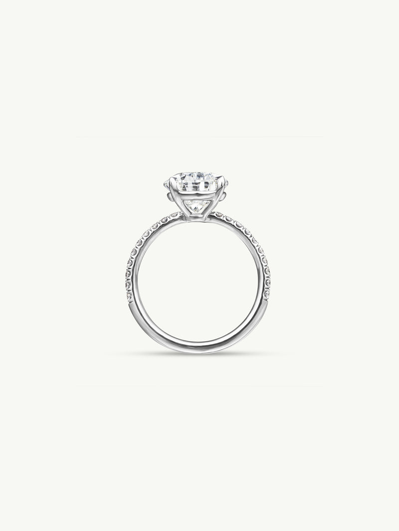 Marei Safaa Pear-Shaped Diamond Engagement Ring in 18K White Gold - img2