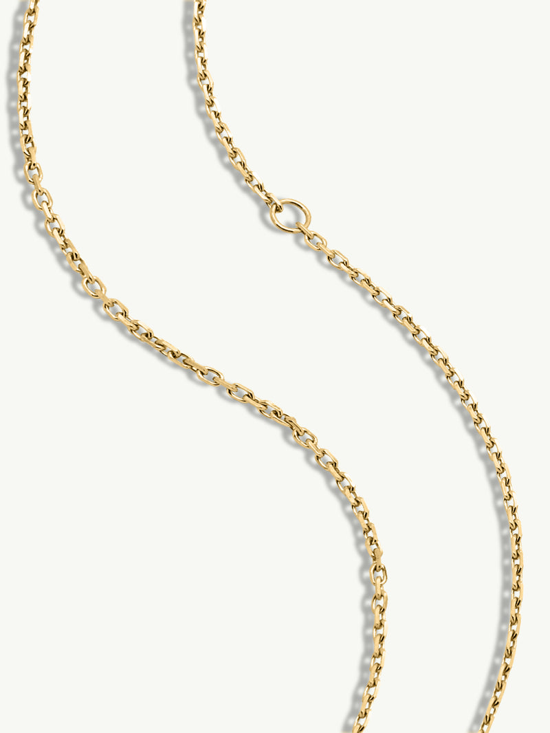 Aphrodite Amulet Necklace With Blue Iolite Gemstone In 18K Yellow Gold