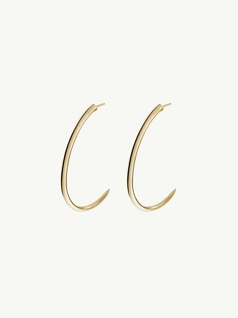 Asasara Hoop Earrings In 18K Yellow Gold