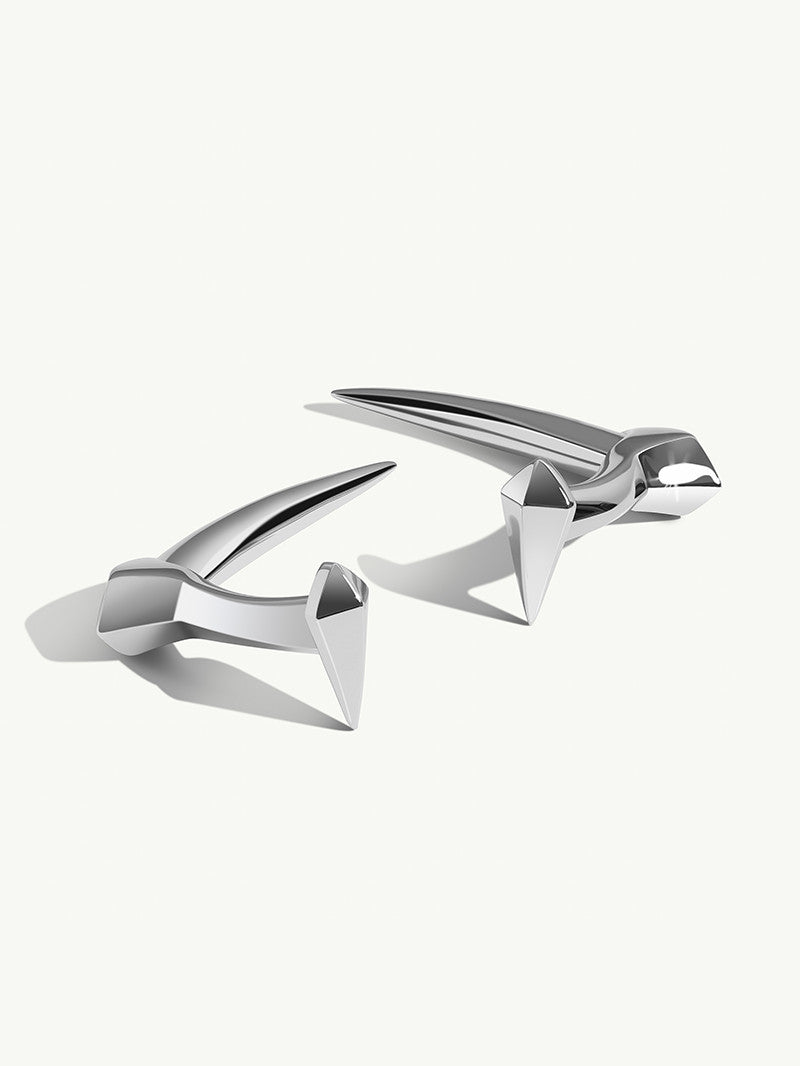 Damian Horn Talisman Cufflinks In Sterling Silver