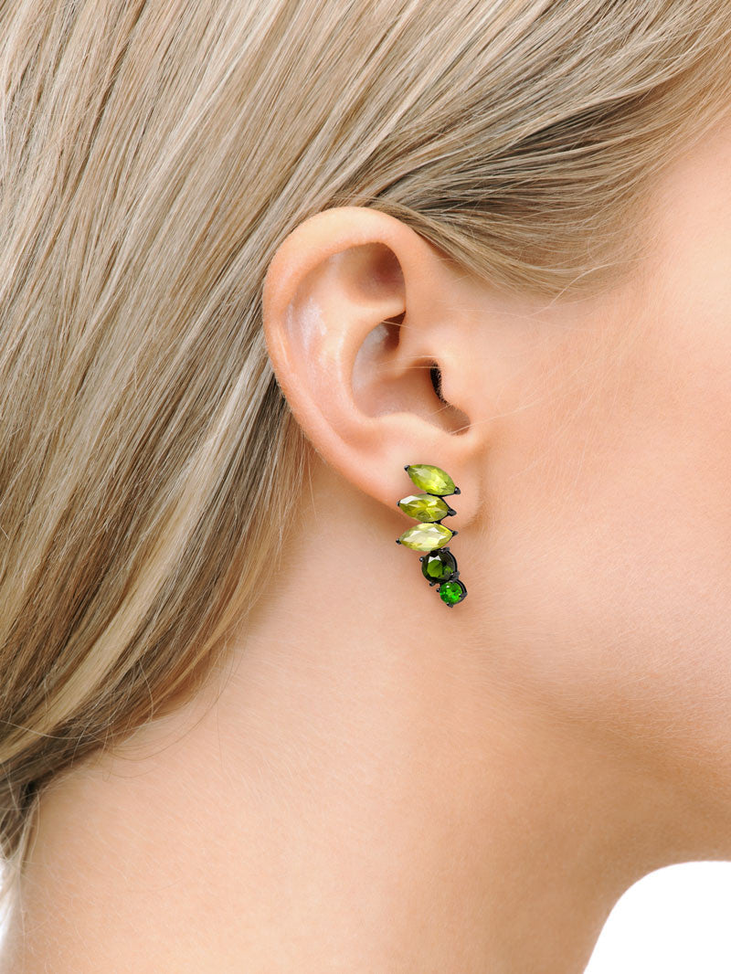 Isadora Ear Climber Earrings On Model