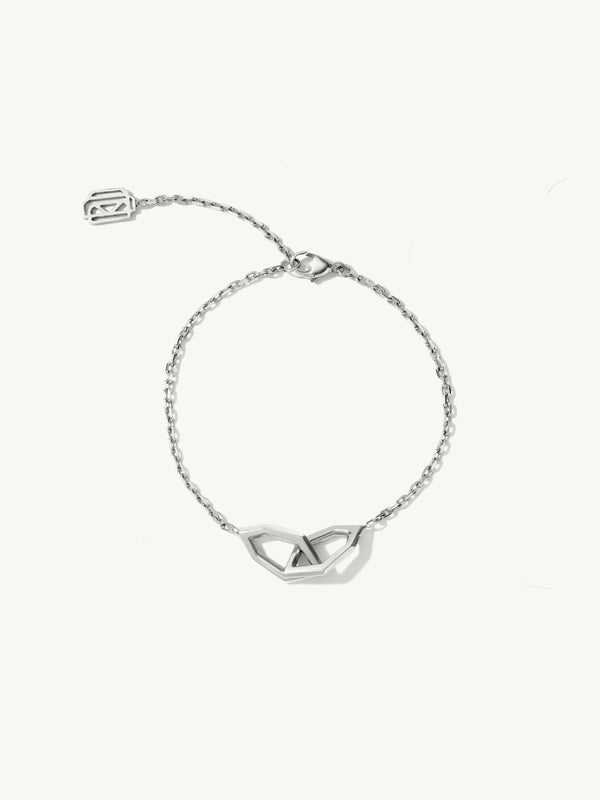 Amanti Chain Link Bracelet In 18K White Gold