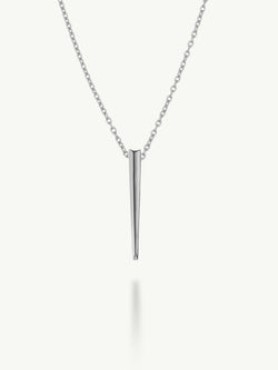 Lilith Dagger Pendant Necklace In 18K White Gold